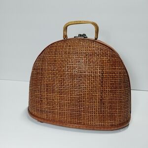 Elegant Brown Woven Women's Bag